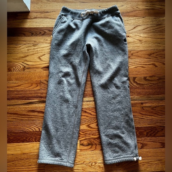 Polo Ralph Lauren Small Sweat Pants Joggers Gray‎ Fleece Knit Pull On Logo - Picture 1 of 12